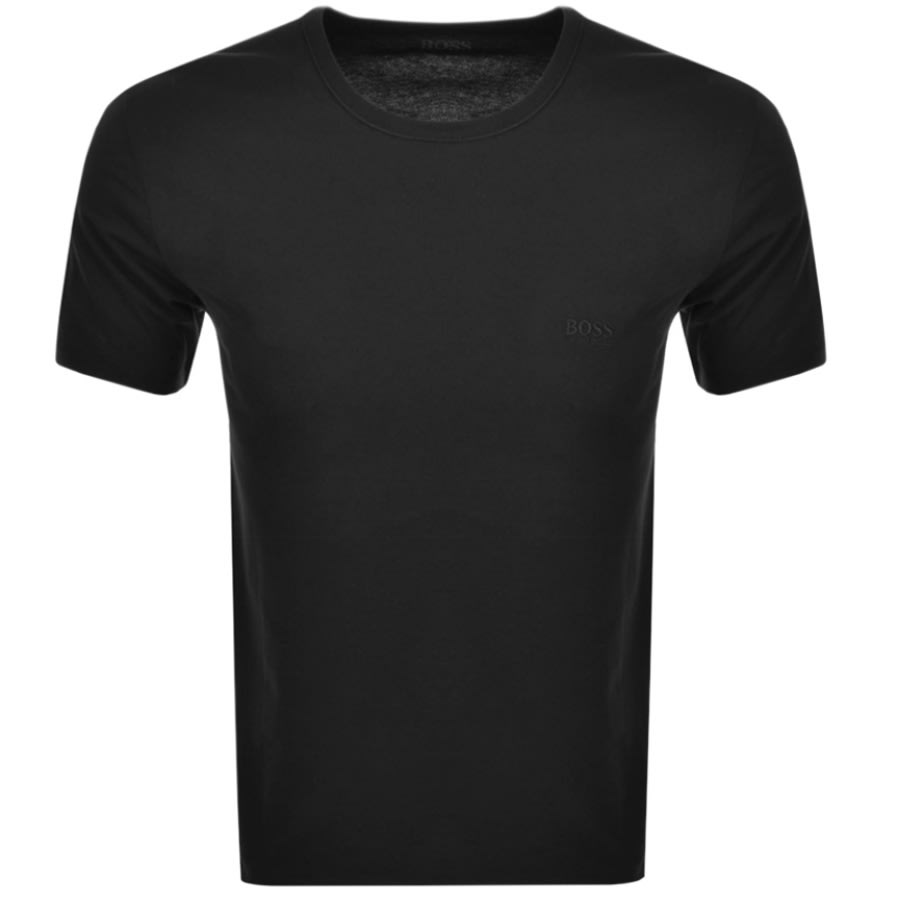 Alternative Image for ProductBOSS 2 Pack Crew Neck T Shirts Black2